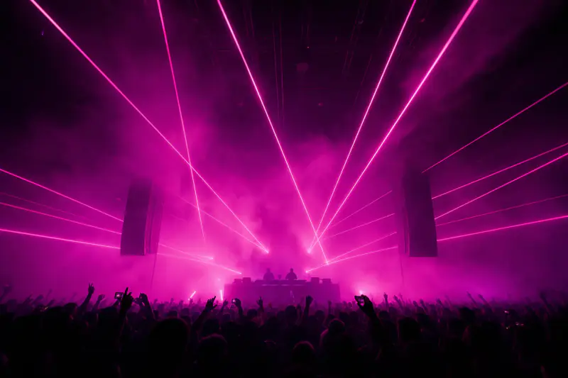 Neon Rave Budapest esemény plakát helyőrző